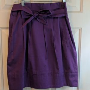 BCBG Maxazaria size 8 purple skirt with belt